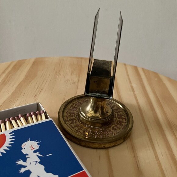Vintage Brass Matchbox Holder - Picture 6 of 7